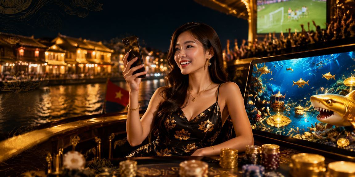 Người dùng xem lịch thi đấu bóng đá tại quán cà phê Hội An qua điện thoại